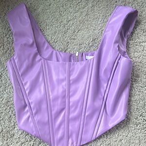 leather corset top